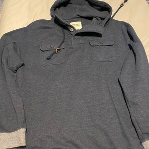 Blue Old Navy Hoodie with buttons and dual pockets XXL